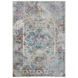 Rizzy Home Alora Decor Morocco 8'10"X11'10" Broken Blue/Cream/Gold Power-Loomed Area Rug
