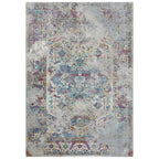 Rizzy Home Alora Decor Morocco 7'6" X 9'5" Broken Blue/Cream/Gold Power-Loomed Area Rug