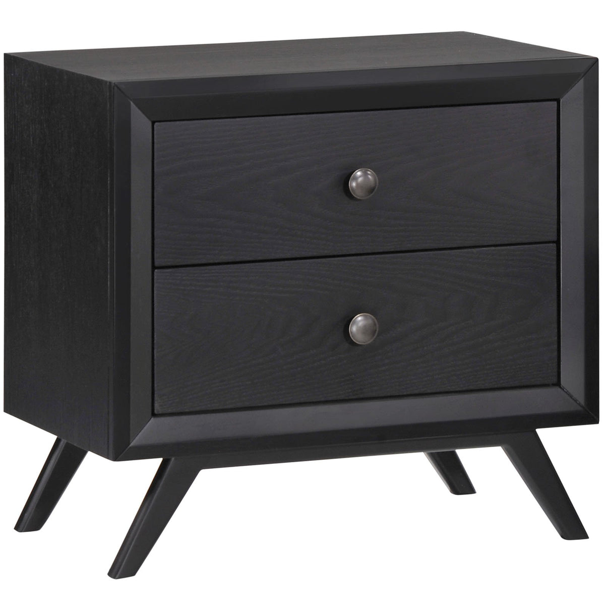 Modway Mod-5240 Tracy Mid-Century Modern Wood Nightstand In Black