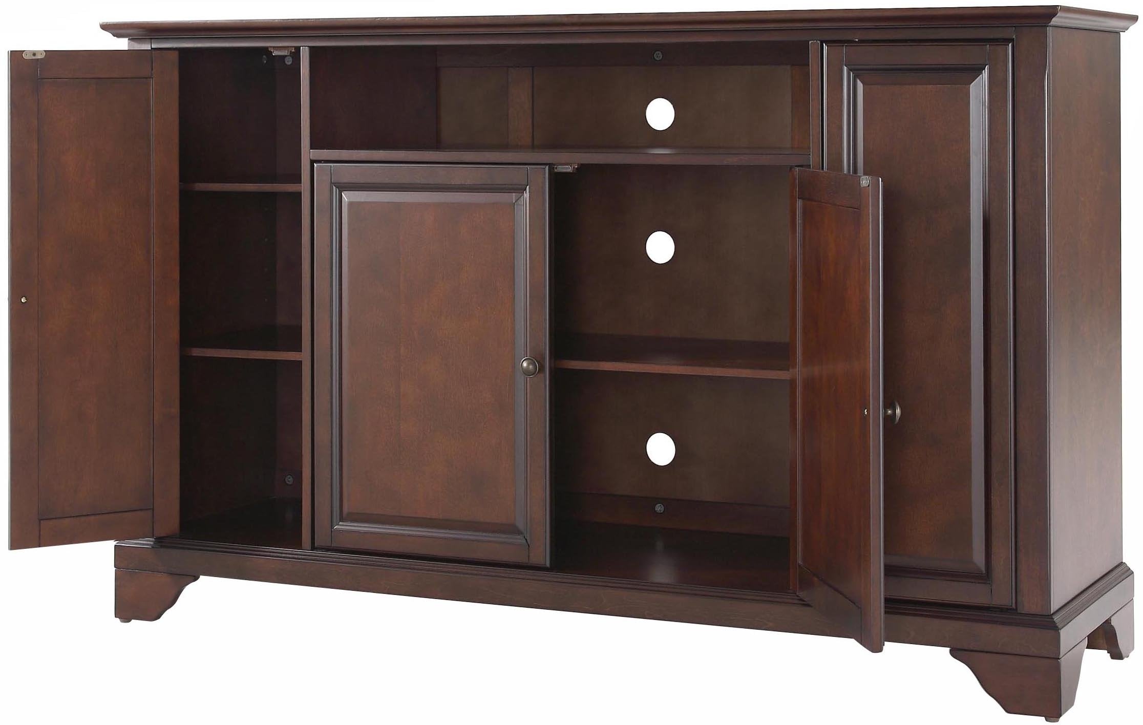 Crosley Furniture Lafayette 60-inch TV Stand - Vintage Mahogany