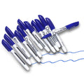 Volcanics Blue Dry Erase Markers Low Odor Fine Whiteboard Markers Thin Box Of 12