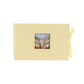 Kolo Noci Small 4x6 Photo Album, Holds 24 Photos, Ideal for Weddings and Baby Books, Yellow Chambray