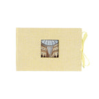 Kolo Noci Small 4x6 Photo Album, Holds 24 Photos, Ideal for Weddings and Baby Books, Yellow Chambray