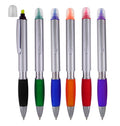 Sypen Ballpoint Pen With Highlighter With Chisel Tips, Comes In An Array Of Bright Color Highlighters, Ballpoint Black Ink, Pack