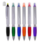 Sypen Ballpoint Pen With Highlighter With Chisel Tips, Comes In An Array Of Bright Color Highlighters, Ballpoint Black Ink, Pack