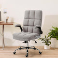 Ecotouge Executive Office Chair, Velvet Ergonomic Comfy Desk Chair, High Back Computer Chair With Adjustable Tilt Angle And Flip