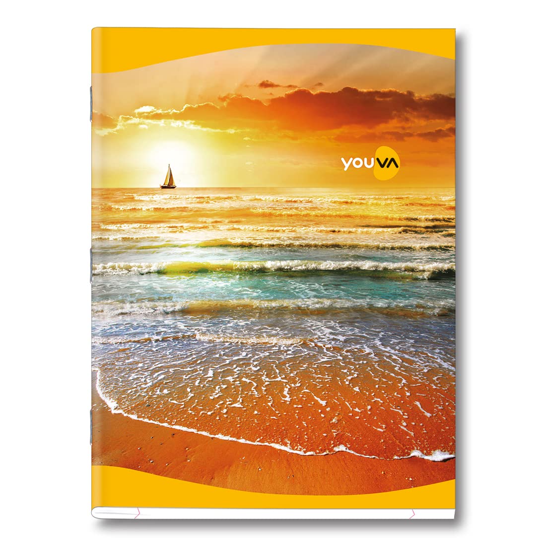 Youva Navneet Soft Bound Notebook | 18 Cm X 24 Cm | Single Line | 172 Pages | Pack Of 12 | School College Office Writing Book