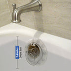 IndulgeMe Overflow Drain Cover - 4 Inch Clear Plastic, Fits Most Bathtubs for a Deeper Bath