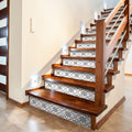 funlife 14 Strips Peel and Stick Stair Risers Stickers, Self Adhesive Vinyl Stair Stickers Decals, Staircase Murals Decor for St
