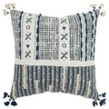 Rizzy Home Donny Osmond 20" X 20" Cotton Canvas Pillow Cover In Navy