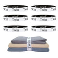 Yermivie 6 Pieces Bed Sheet Organizer Bands, Sheet Organizers And Storage Label Bands, Sheet Label For Bedding, Sheets Organizer