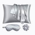 Urlinens Satin Pillowcase For Hair And Skin, Vegan Silk Pillowcase Set-2 Satin Pillowcases, 1 Eye Mask, 1 Scrunchie-Luxury Sleep