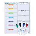 Mr. Pen- Magnetic Dry Erase Weekly Calendar For Fridge, 14.7 X 11.8, Weekly Dry Erase Board, Weekly Whiteboard, Magnetic Weekly