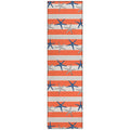 Seabreeze Sz12 Orange Coastal Rug Runner 2' 3" X 7 ' 6"