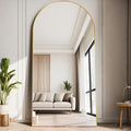 TinyTimes 71  x30   Oversized Arched Full Length Mirror Large Full Body Floor Mirror with Stand for Hanging, Big Full Size L