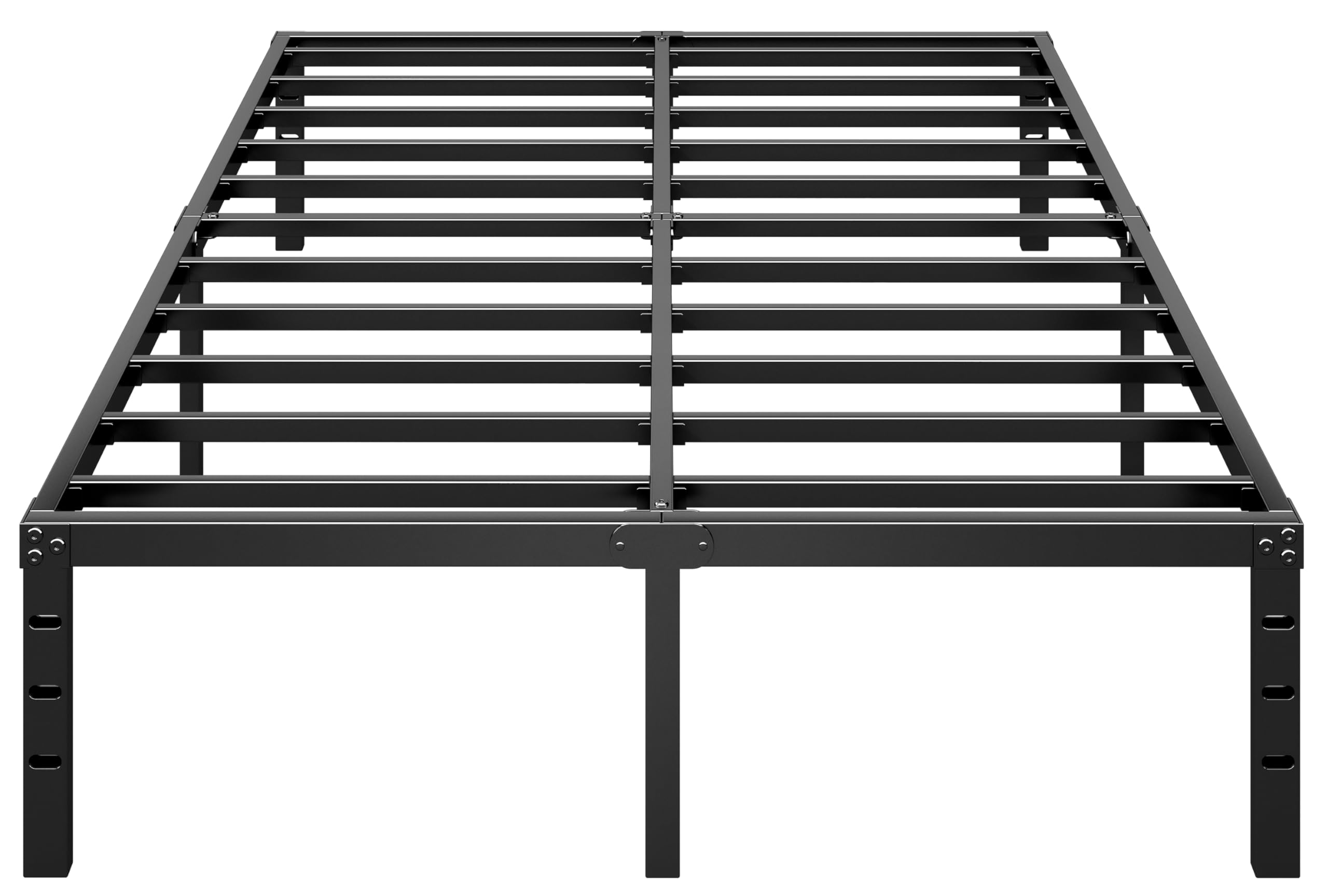Hlipha Metal Platform Bed Frame 14 Inch Tall Bed No Box Spring Needed,Queen Size Bed With Heavy Duty Strong Support Slats,Easy T