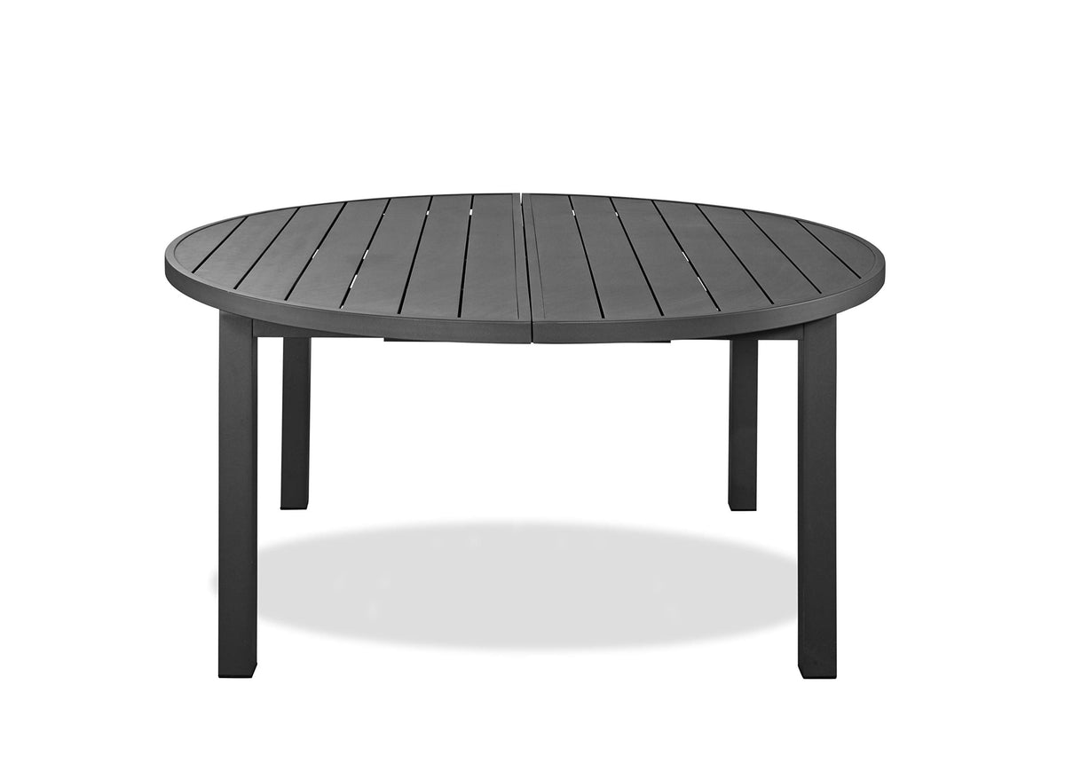 HomeRoots 57' Gray Aluminum Folding Dining Table