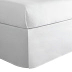 Today’S Home Classic Tailored Bed Skirt Dust Ruffle, Cotton Blend Design, 14' Drop Length, Queen, White