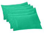 Elegant Comfort 6-Pack Solid Pillowcases 1500 Premium Hotel Quality Microfiber - Smooth Weave, Wrinkle And Fade Resistant, Easy Slip-On, 6-Piece Set, King Pillowcase, Paradise Teal
