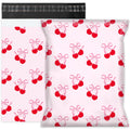 Whaline 100Pcs Cherry Poly Mailer 10 X 13 Inch Pink Bow Fruit Mailing Bag Valentine'S Day Cute Self-Sealing Plastic Packaging En