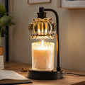 Candle Warmer Lamp with Timer, Dimmable Candle Lamp Wax Melt Warmer with 2 Bulbs, Electric Candle Warmer Lamp for Bedroom Living
