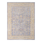 HomeRoots 531984 8 x 10 ft. Lavender & Blue Floral Power Loom Rectangle Area Rug