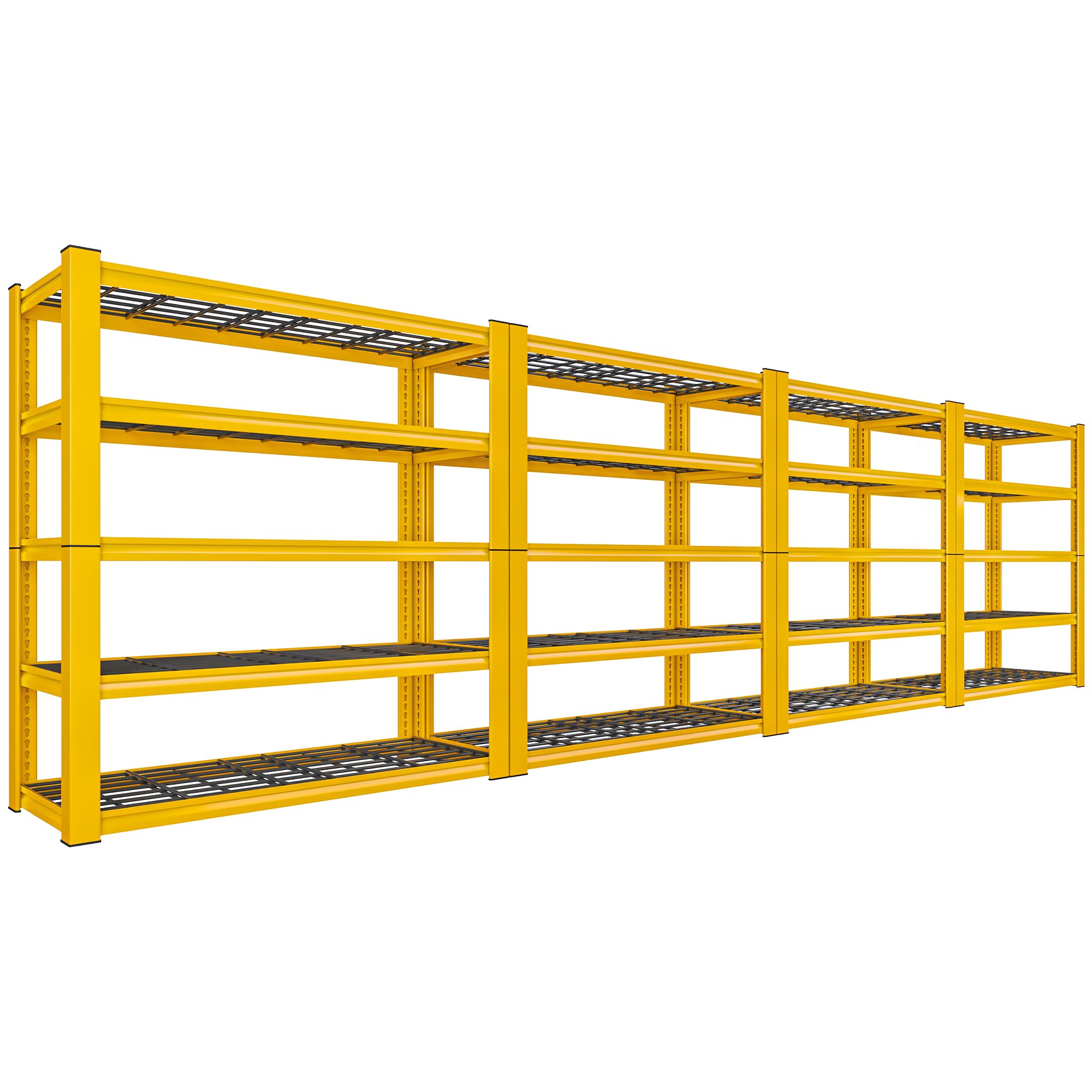 REIBII 72H Garage Shelving 3010 LBS Storage Shelves Adjustable Metal Shelving 5 Tier Metal Shelves for Storage Industrial Shel