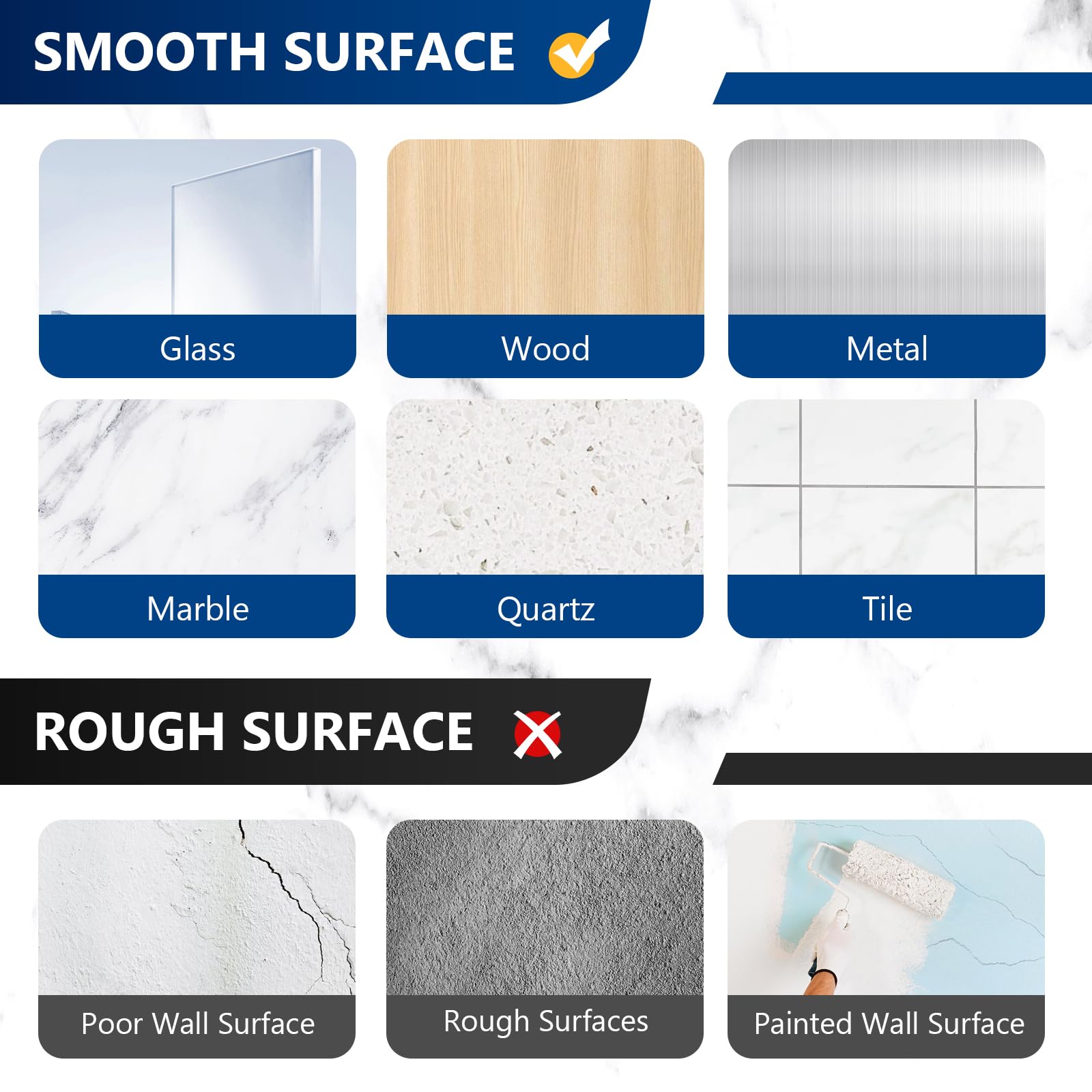 Fgsaeor 9-Pack Shower Caddy Adhesive Replacement, Transparent Adhesive Hooks Stickers, Strong Hook Strip For Shower Caddy Basket