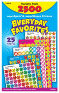 Trend Enterprises, Inc. Everyday Favorites Superspots/Supershapes Varpk, 2500 Ct