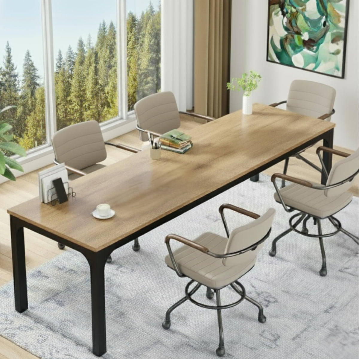 Tekavo Simplon Large Office Table Big Office Desk | Conference Meeting ...