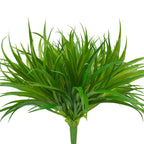Phliofd 32 Pcs Artificial Grass Fake Plants 17.3in Outdoor Plants UV Resistant Faux Greenery Stems Fake Grass for Home Window Ga