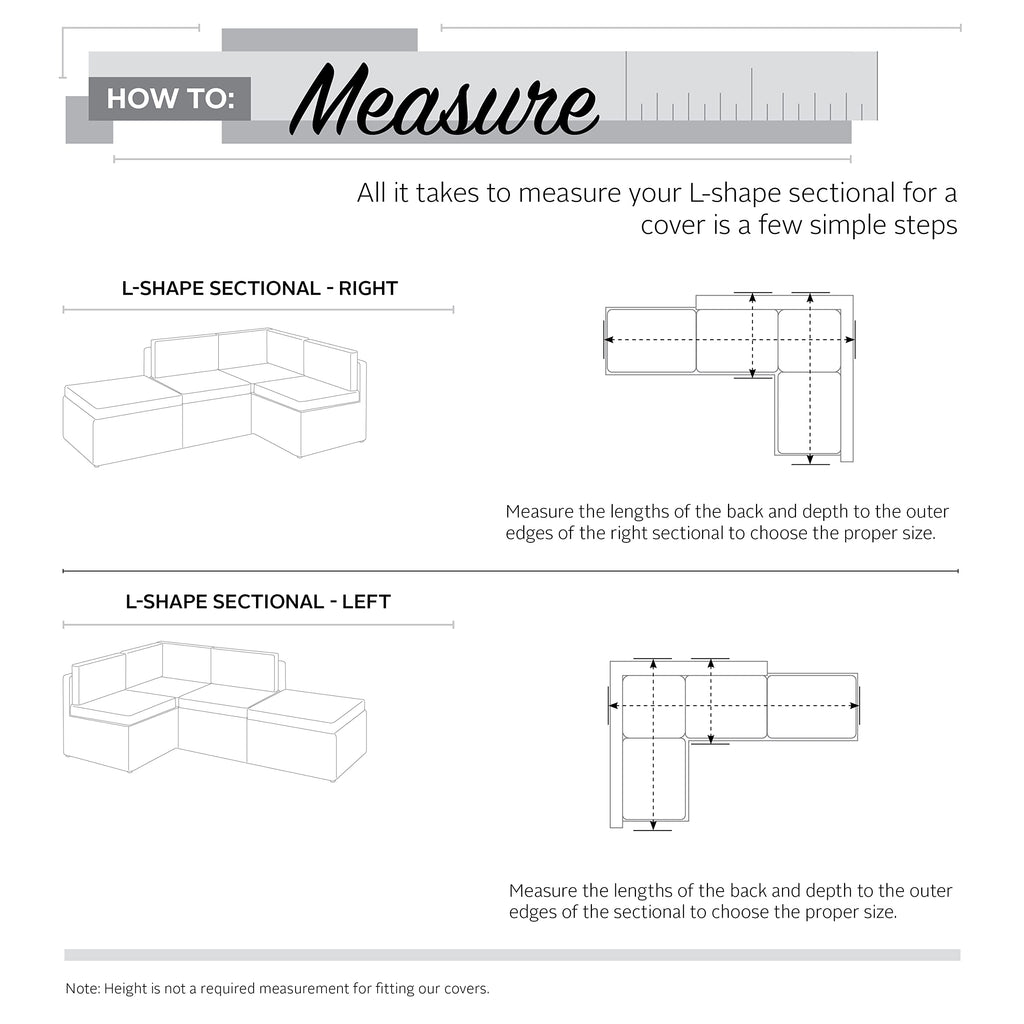 Classic Accessories Veranda Water-Resistant 115 Inch Patio Left-Facing Sectional Lounge Set Cover, Patio Furniture Covers