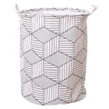 HEAVENGLOW Laundry Basket Waterproof Large Foldable Laundry Hamper with Sturdy Handle White|Laundry Bags