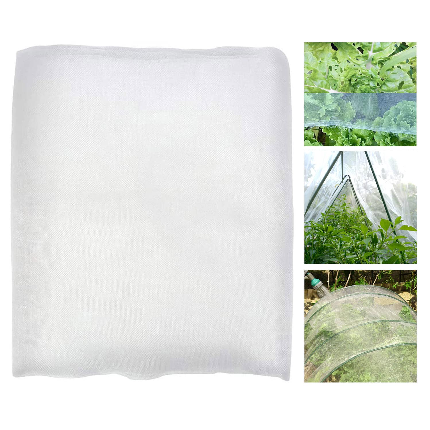 10X20Ft Mosquito Bug Insect Bird Fine Mesh Net Barrier Hunting Blind Garden Screen Netting For Protect Your Plant Fruits Flower