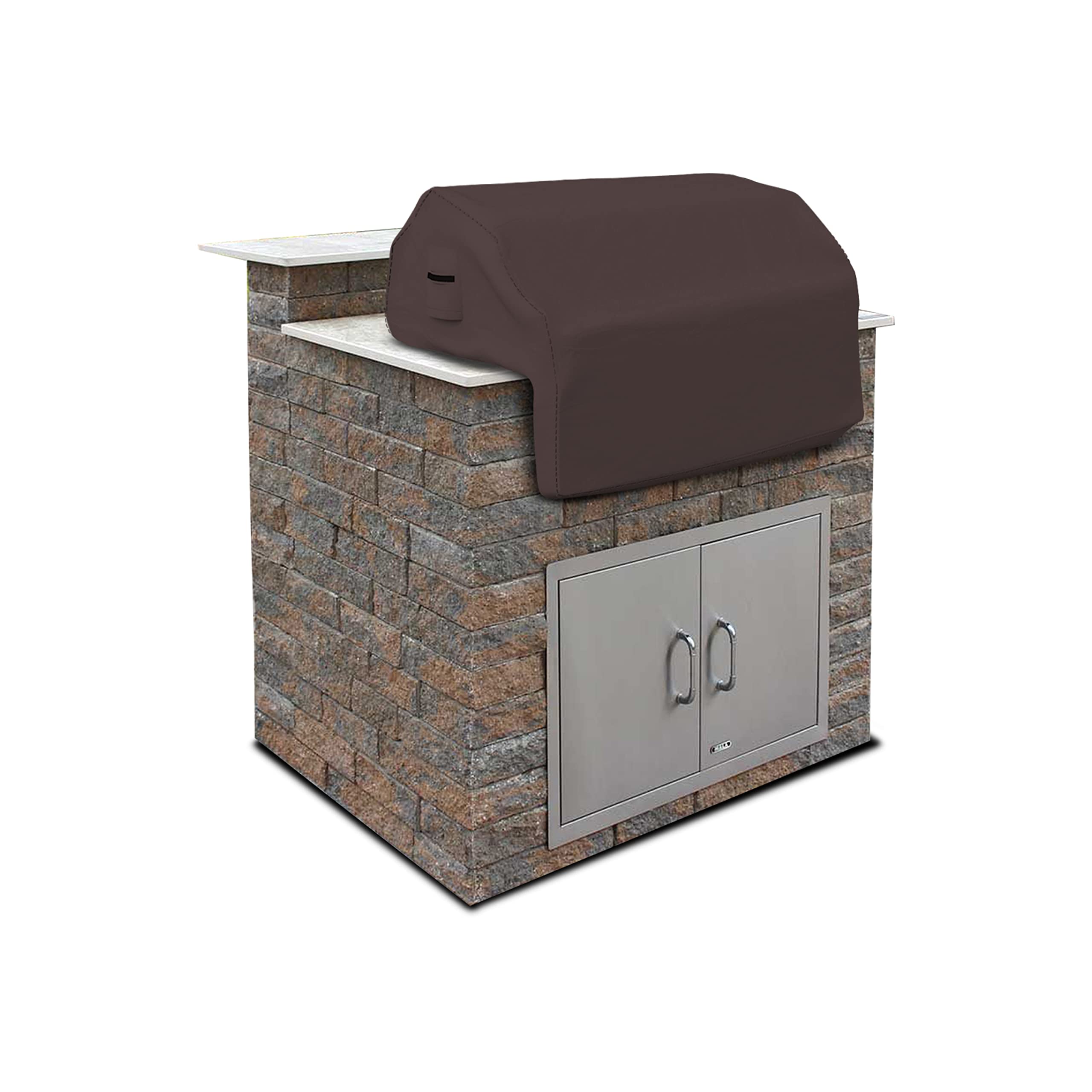 Covers & All Built-In Grill Cover, Cover Max 12 Oz Water & Uv Resistant Fabric With Handles For Easy Access & Elastic For Snug F