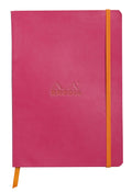 Rhodia 117462C - Raspberry Flexible Notebook - A5 - Dotted Dot - 160 Pages - Ivory Clairefontaine Paper 90 G/M - Bookmark, Elast