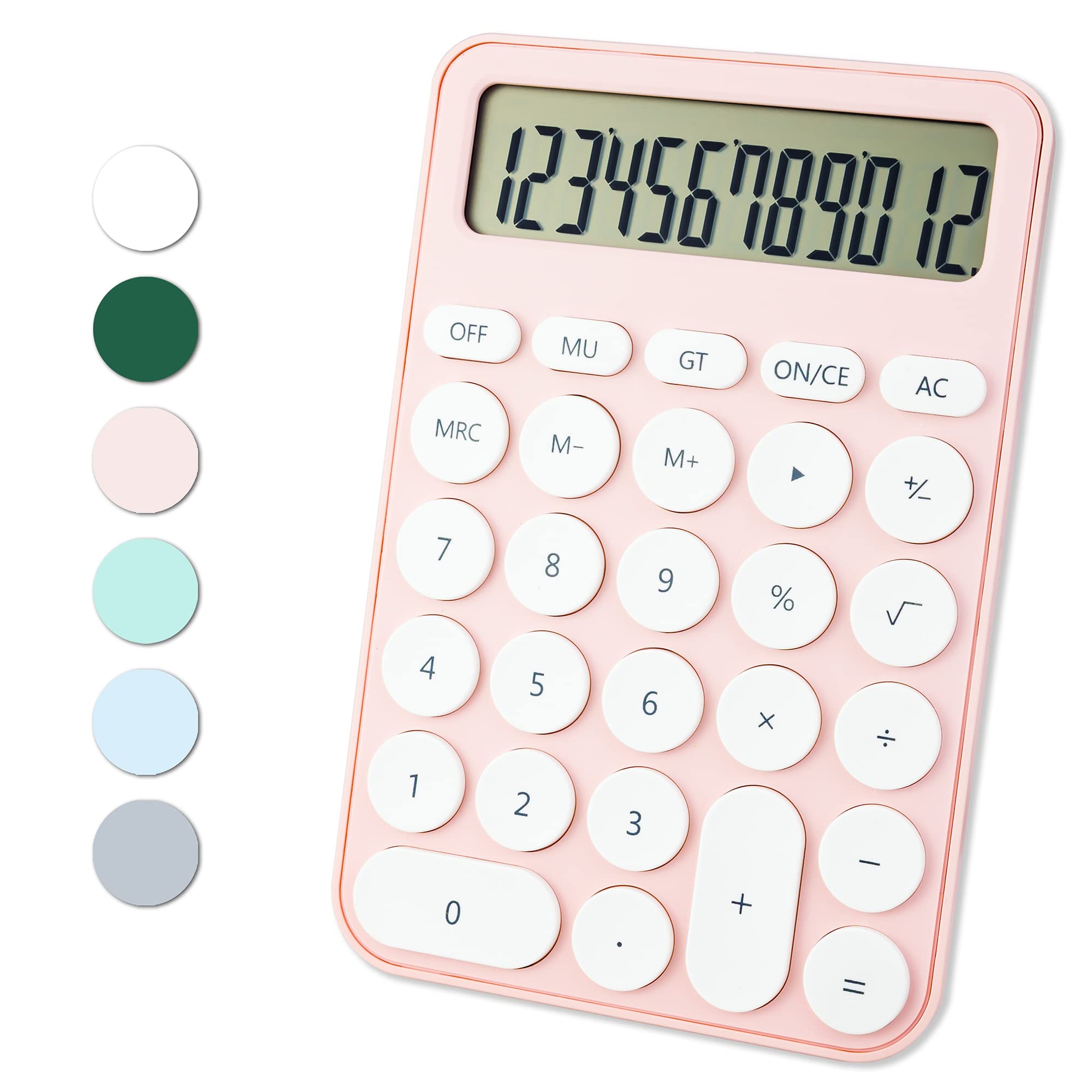 Standard Calculator 12 Digit,6.2 * 4.2In Desktop Large Display And Buttons,Calculator With Large Lcd Display For Office,School,