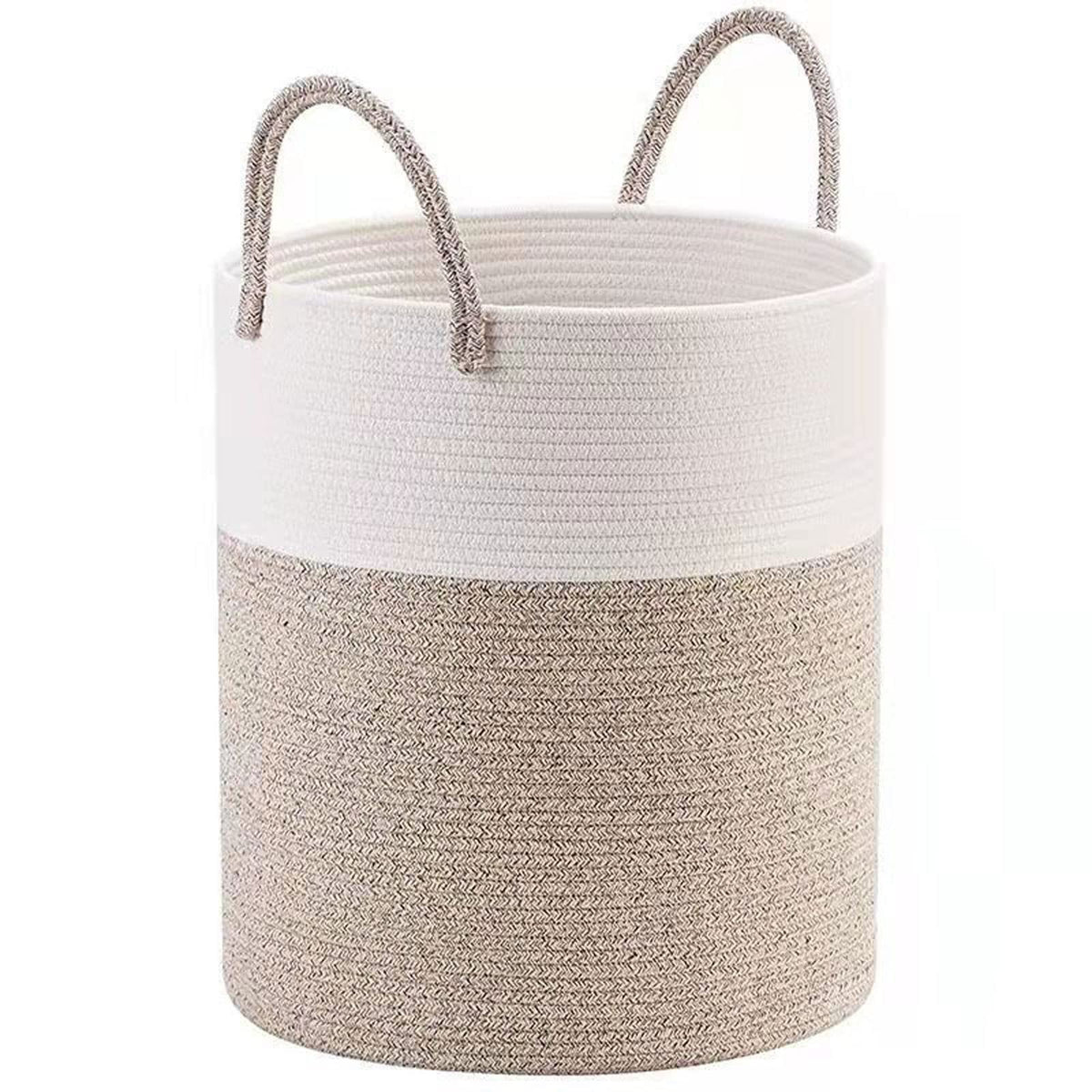 YWLETO Laundry Basket 35x40cm Big Cotton Woven Storage Basket Storage Box Household Goods Storage Bag Dirty Clothes Laundry Buck