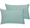 California Design Den 100% Cotton Pillow Cases Standard Size Set Of 2, Soft & Cooling Sateen Weave Pillowcase Set (Standard/Queen, Seafoam)