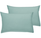 California Design Den 100% Cotton Pillow Cases Standard Size Set Of 2, Soft & Cooling Sateen Weave Pillowcase Set (Standard/Queen, Seafoam)