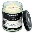 Back to Basics Candles | Diamonds - 9oz Soy Wax Lavender Scented Candle for Home Decor, Birthday Gifts for Women, Men, Best Frie