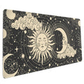 Xxl Large Gaming Mouse Pad, Big Cute Funny Gift Mousepad With Stitched Edges, Astrology Moon And Sun Mouse Pads For Wireless Mou