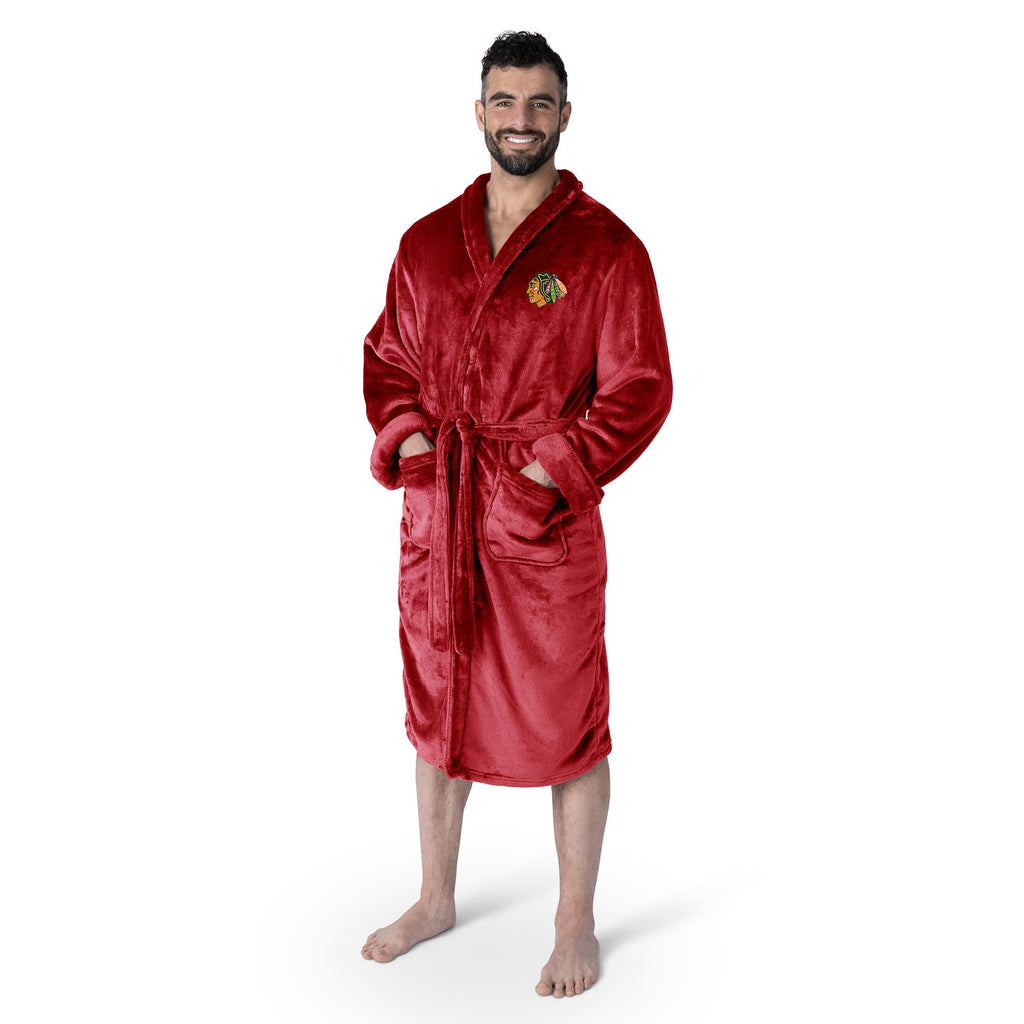 Northwest NHL Chicago Blackhawks Unisex-Adult Silk Touch Bath Robe, Large/X-Large, Team Colors