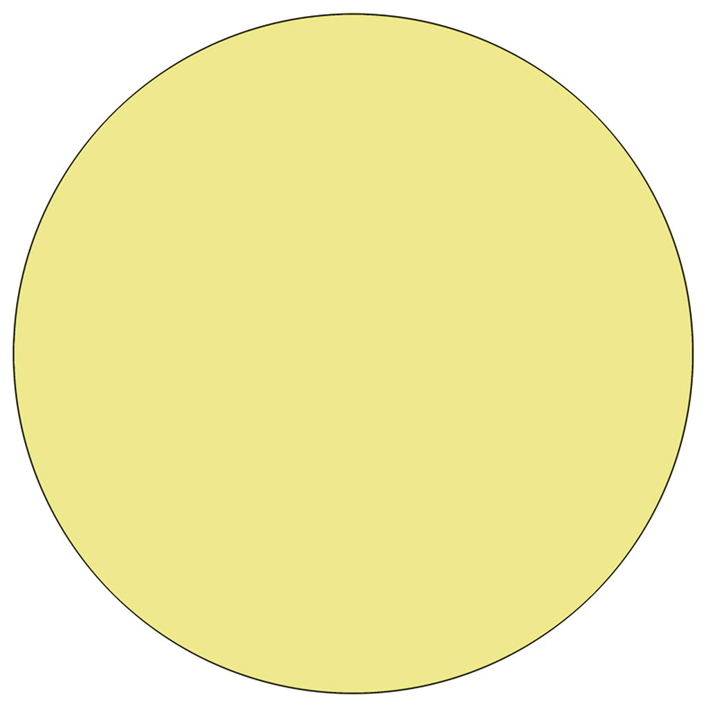 Flash Furniture Wren 42'' Round Yellow Thermal Laminate Activity Table - Height Adjustable Short Legs