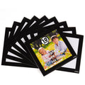4X4 Magnetic Picture Frame with Black Border(10 Pack),Square Magnet Photo Pockets,Decorations for Fridge/Lockers with Clear Plas