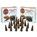 Frankincense Myrrh - Scented Incense Cones - Total 20 Cone Incense - Dual Pack of 10 Insence Cones - Incense Cones Scented - Con