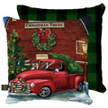 Briarwood Lane Christmas Tree Farm Decorative Pillow Pickup Truck Indoor Outdoor 17' X 17'