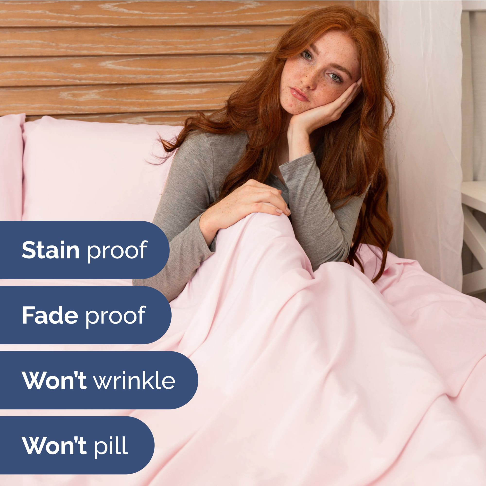 Extra Deep Pocket King Sheets - 4 Piece Breathable & Cooling Bed Sheets - Hotel Luxury Bed Sheet Set - Soft, Wrinkle Free & Comfy - Easily Fits Extra Deep Mattresses - Deep Pocket Lavender Pink Sheets