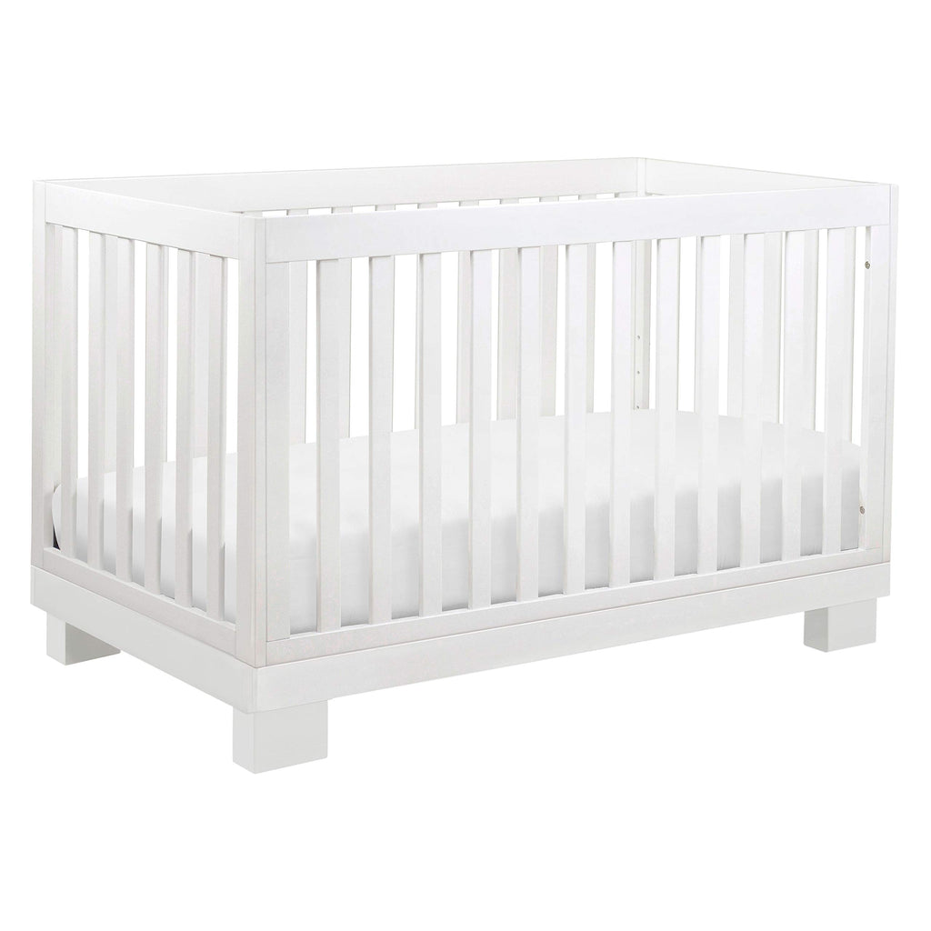 Babyletto Modo 3-In-1 Convertible Crib With Toddler Bed Conversion Kit In White, Greenguard Gold Certified