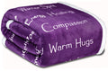 Wolf Creek Blanket Co - Compassion Blanket - (50X65) Strength Courage Super Soft Warm Hugs, Get Well Gift Blanket Healing Though